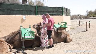 Hatalmas kannás arab bige dugása