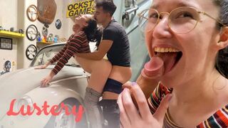 Aranyos amatőrök dugnak a garázsban vadul