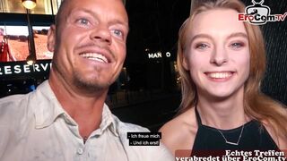 Német pornós csábítja a turista faszit igazi dugásra