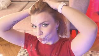 Óriási spriccelés borítja be a vörös tini arcát