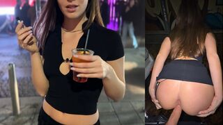 Rendesen megbasztam egy olasz bigét a kocsi mögött a klub előtt