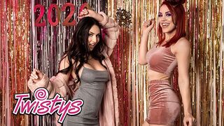 Twistys sztárjai, Jade Baker és Molly Stewart forró bula nyalással kényeztetik egymást a kádban